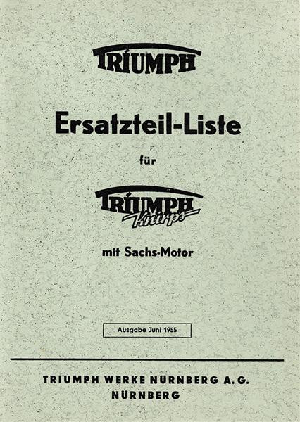 Triumph Knirps mit Sachs-Motor Ersatzteilkatalog