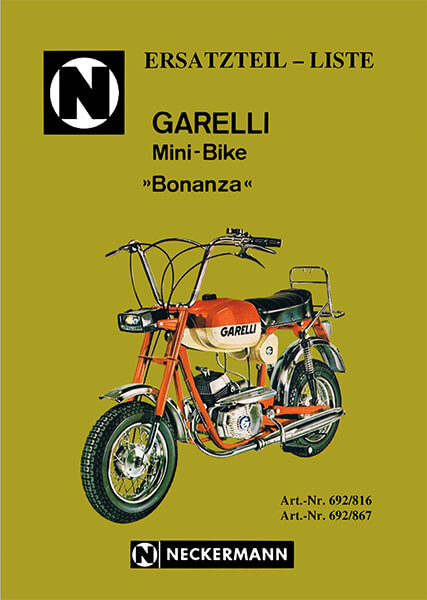 Garelli Bonanza Mini-Bike Ersatzteilliste