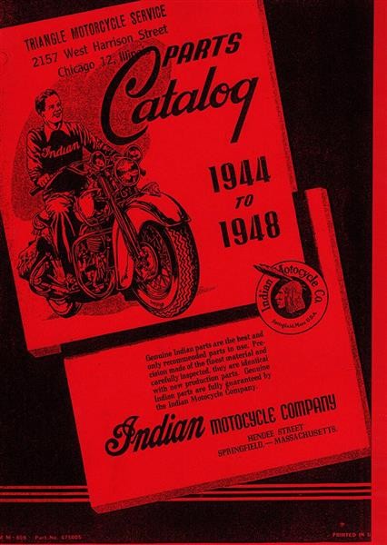 Indian Motorcycle 1944 to 1948 Parts Catalog