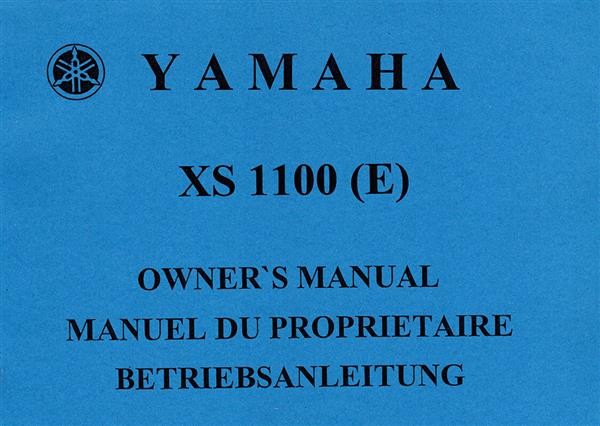 Yamaha XS1100 und XS1100E Bedienungsanleitung