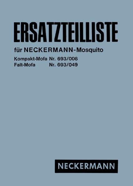 Garelli Mosquito Kompakt- und Falt-Mofa Ersatzteilliste