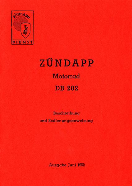 Zündapp DB202 Betriebsanleitung