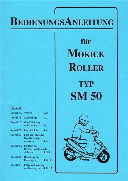 Macal SM50 Mokick Roller Betriebsanleitung
