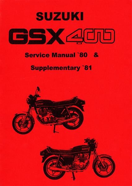 Suzuki GSX400 Service Manual