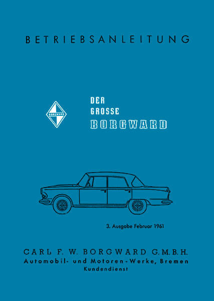 Borgward P100 Betriebsanleitung