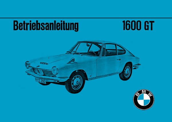 BMW 1600 GT Betriebsanleitung