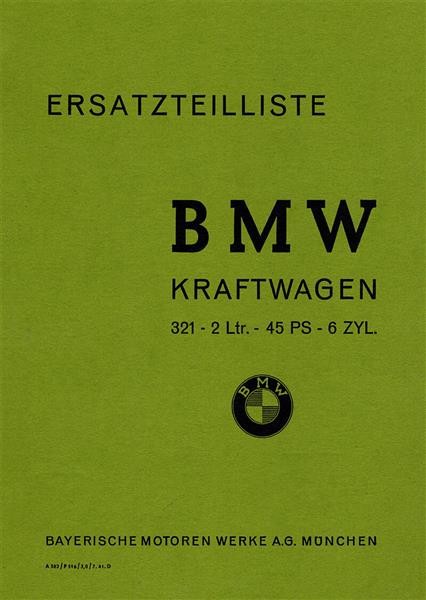 BMW Typ 321 Ersatzteilkatalog
