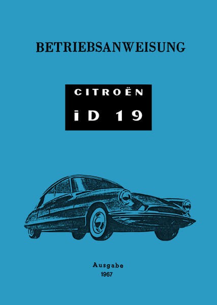 Citroen ID19 Betriebsanleitung