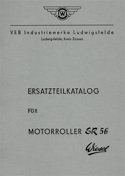 IWL SR56 Wiesel Motorroller Ersatzteilkatalog