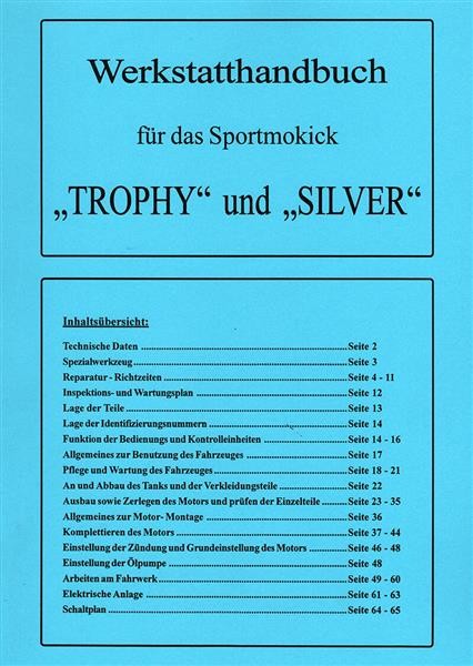 Macal Sportmokick Trophy und Silver Werkstatthandbuch