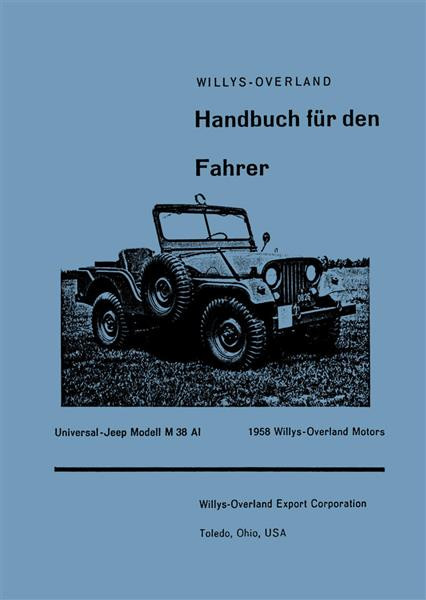 Willys Jeep M 38 AL Handbuch für den Fahrer