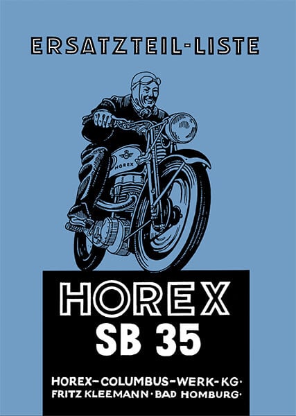 Horex SB35 Ersatzteilliste