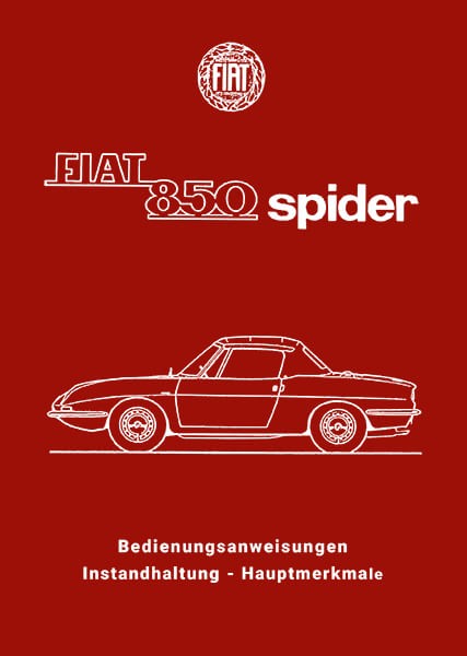 Fiat 850 Spider Betriebsanleitung