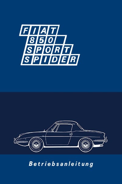 Fiat 850 Sport Spider Betriebsanleitung