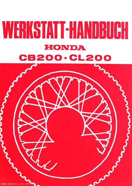 Honda CB 200 / CL 200 Werkstatthandbuch
