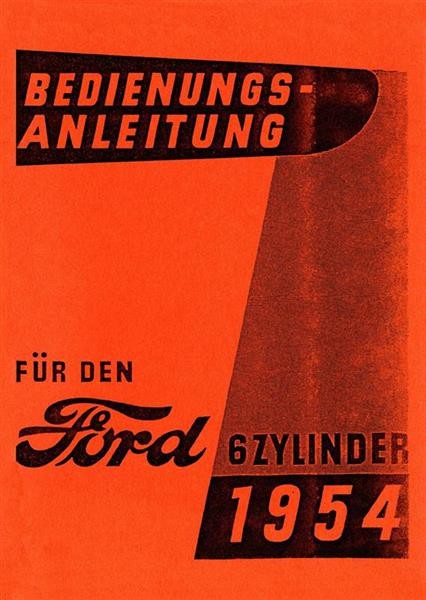 Ford Coupé Tudor und Fordor Betriebsanleitung