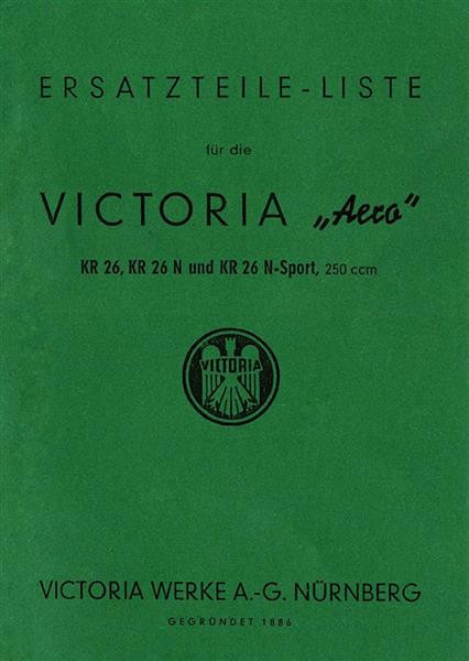 Victoria Aero KR 26/ 26 N/ 26 N-Sport Ersatzteilkatalog