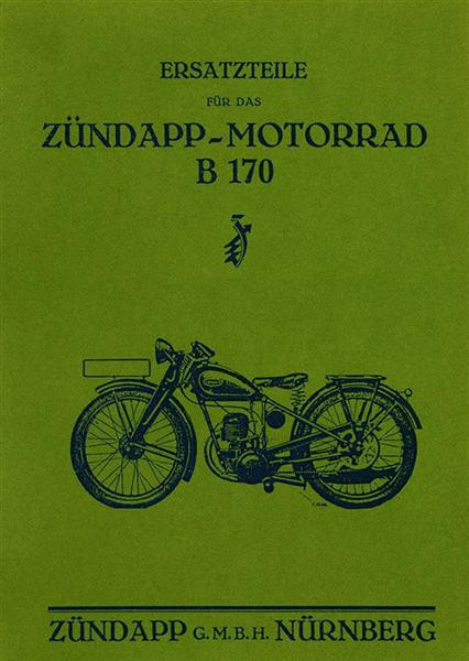 Zündapp B170 Ersatzteilkatalog