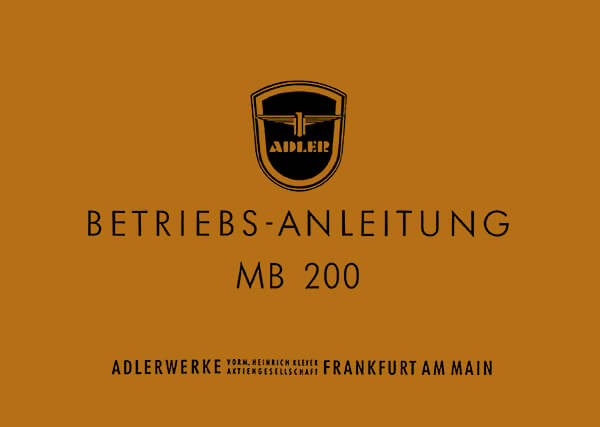 Adler MB200 Betriebsanleitung