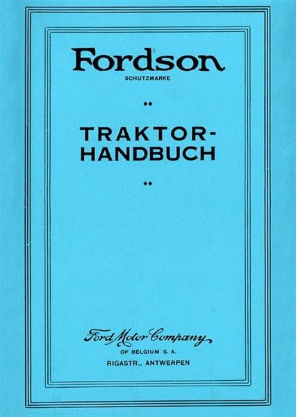 Fordson Traktor-Handbuch