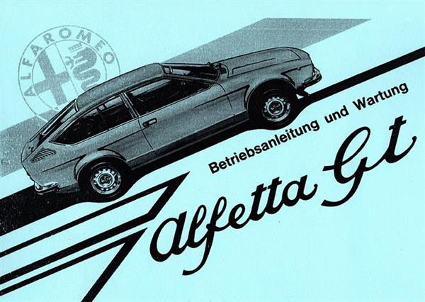 Alfa Romeo Alfetta GT Betriebsanleitung