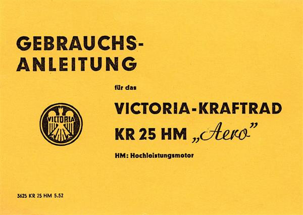 Victoria KR25HM Aero Betriebsanleitung