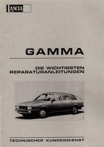 Lancia Gamma 2000 und 2500 Limousine Reparaturanleitung