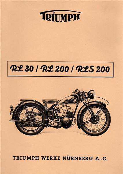 Triumph RL30 RL200 RLS200 Ersatzteilkatalog