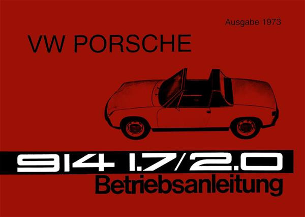 VW Porsche 914 Betriebsanleitung