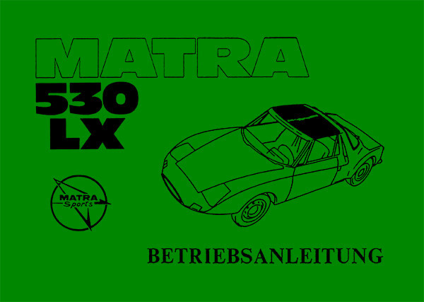 Matra 530LX Betriebsanleitung