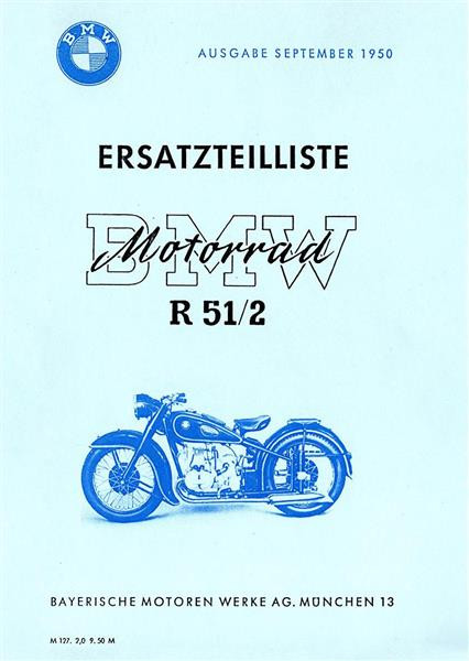 BMW R51/2 Ersatzteilkatalog