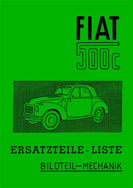 Fiat 500C Topolino Ersatzteilkatalog