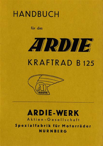 Ardie B 125 Betriebsanleitung