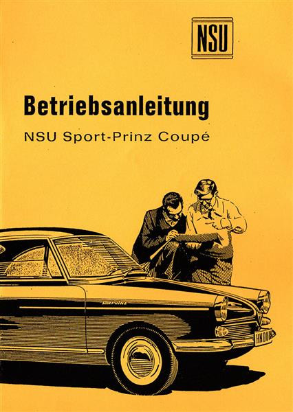 NSU Sportprinz, Betriebsanleitung