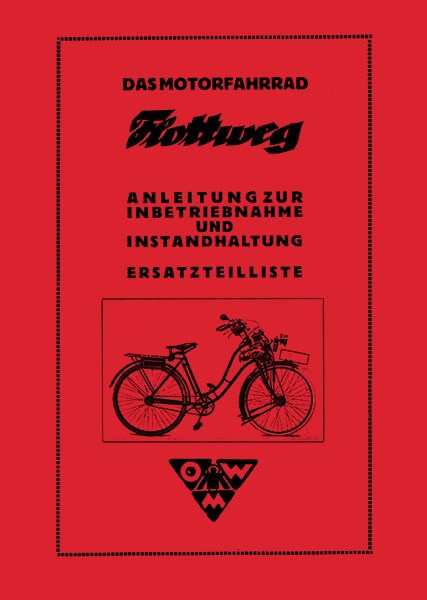 Flottweg Motor-Fahrrad Reparaturanleitung und Ersatzteilliste