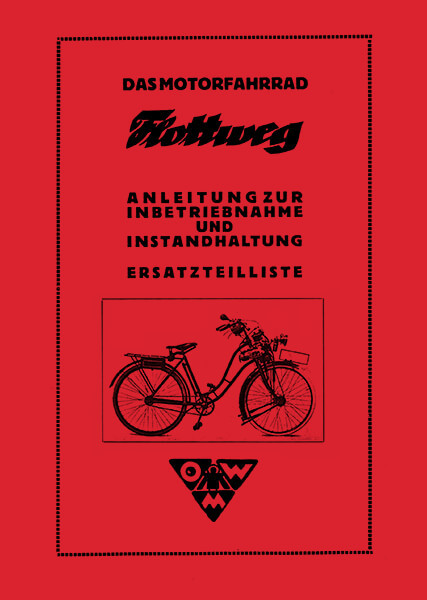 Flottweg Motor-Fahrrad Reparaturanleitung und Ersatzteilliste