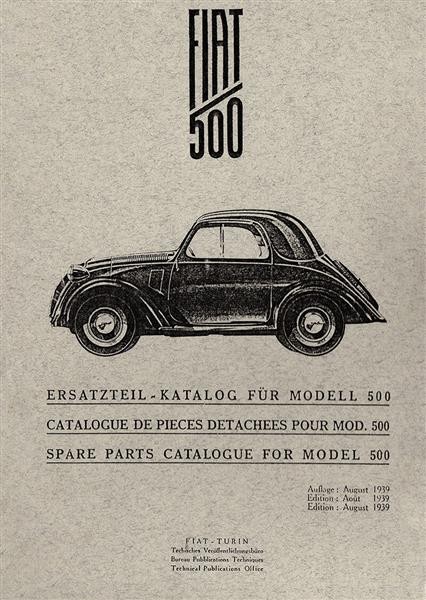 Fiat 500 Topolino Ersatzteilkatalog