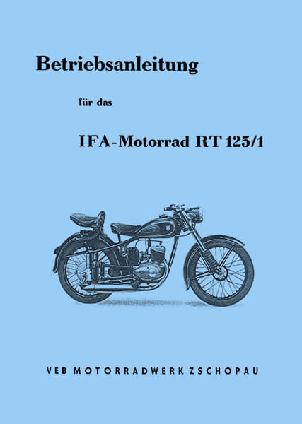 MZ RT125/1 Betriebsanleitung