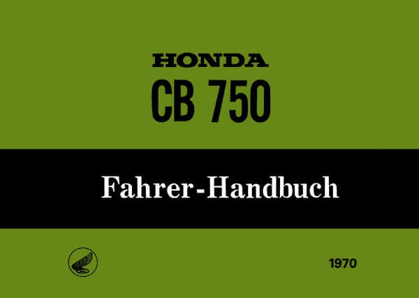 Honda CB750 Fahrerhandbuch