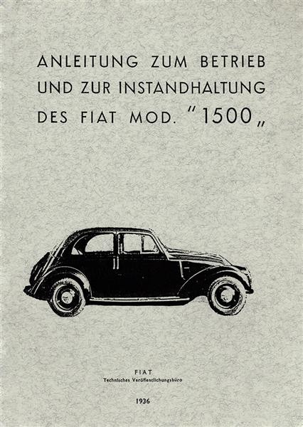 Fiat 1500 Betriebsanleitung