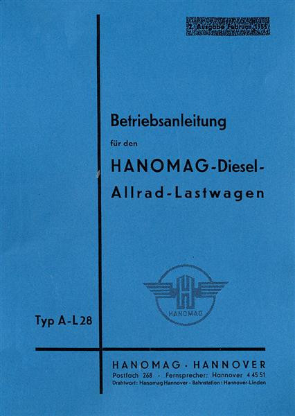 Hanomag Diesel-Allrad-Lastwagen A-L 28