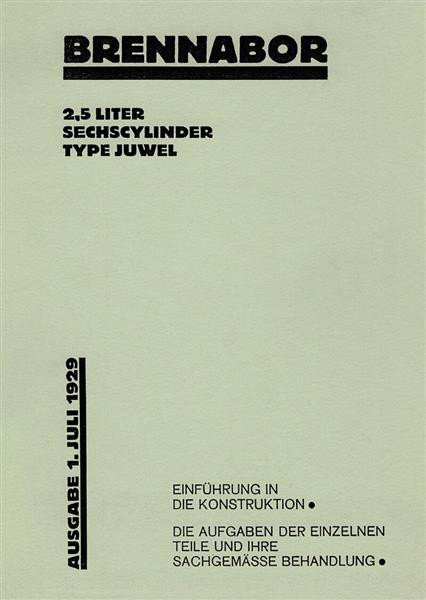 Brennabor Juwel 2,5 Ltr. Betriebsanleitung