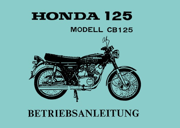 Honda CB125 K5 Betriebsanleitung