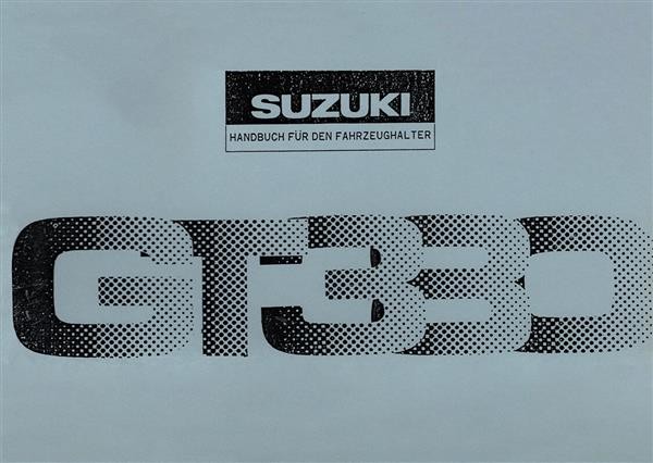 Suzuki GT 380 Betriebsanleitung