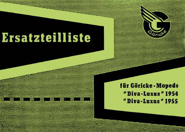 Göricke Diva Luxus Moped Ersatzteilkatalog