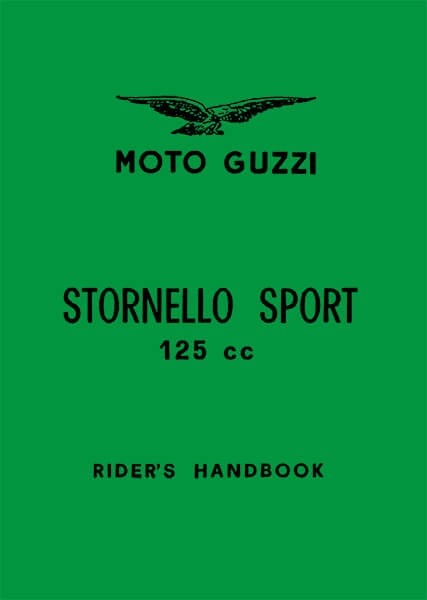 Moto Guzzi Stornello Sport 125 ccm Betriebsanleitung