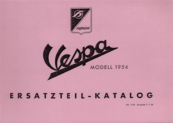 Piaggio Vespa-Roller 1954 Ersatzteilkatalog