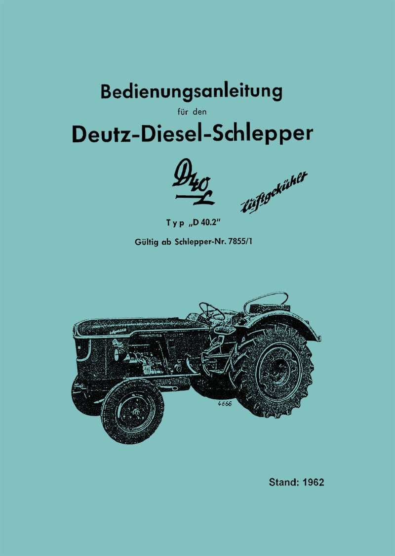 Deutz D40 L Betriebsanleitung