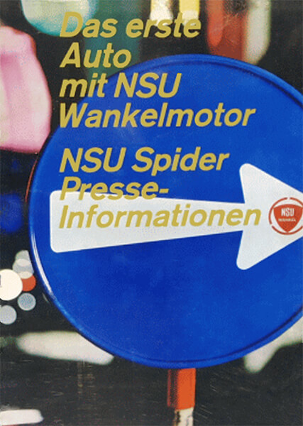 NSU Spider mit Wankelmotor Prospekt