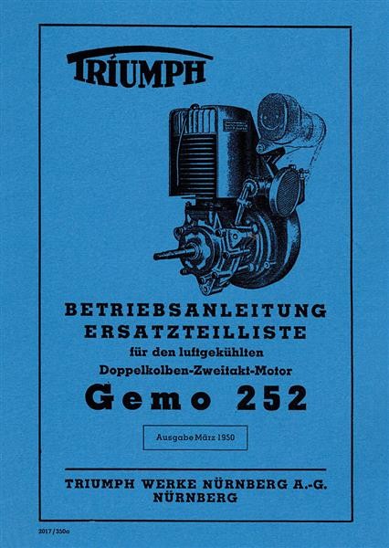 Triumph Gemo 252 Betriebsanleitung und Ersatzteilkatalog